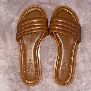 J Crew Sorrento padded slides